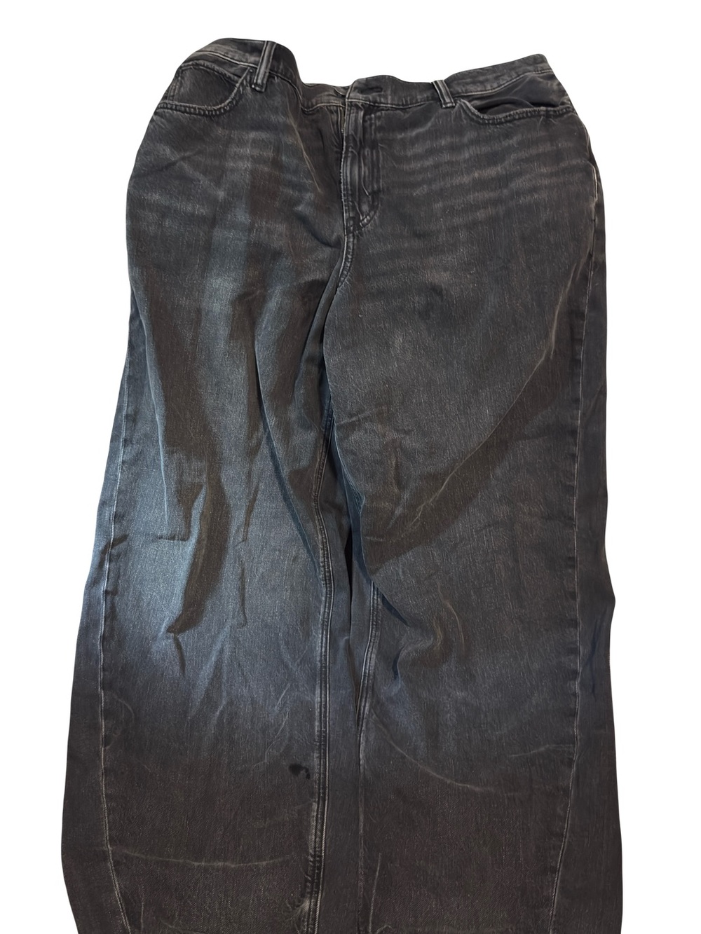 American Eagle Strigid Black Baggy Straight Jeans